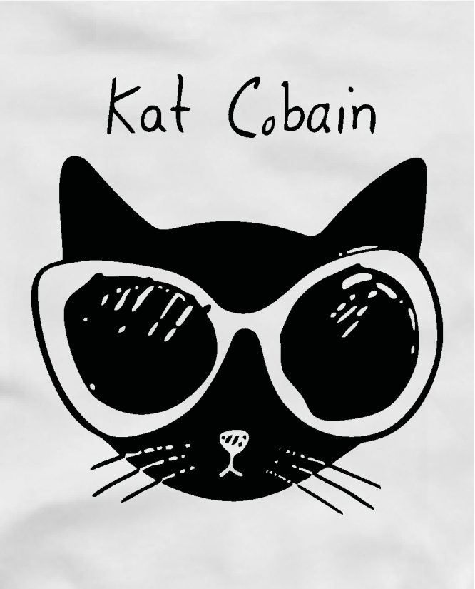 marškinėliai Kat cobain
